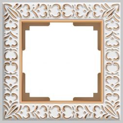 Рамка 1-местная Werkel W0011523 белое золото (WL07-Frame-01)