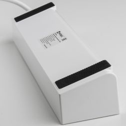 Розеточный блок 4-х местный + 3 USB Werkel W6514939 белый/черный (WL20-04-03)