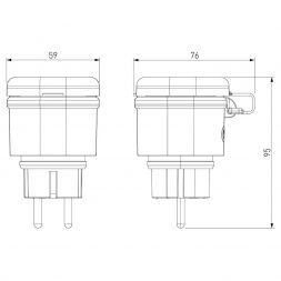 Умная розетка IP44 Elektrostandard 76103/00