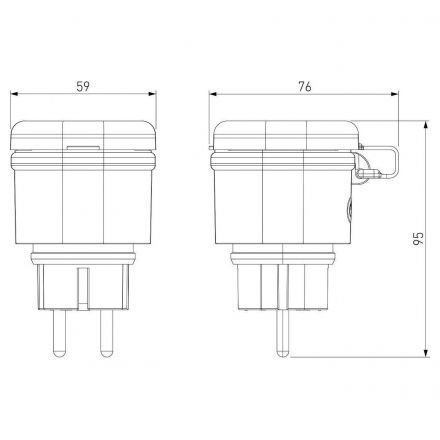 Умная розетка IP44 Elektrostandard 76103/00