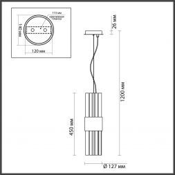 Подвесной светильник Odeon Light 4786/2 Viketa