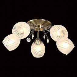 Люстра потолочная Eurosvet 30061/5 античная бронза