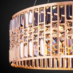 Подвесная люстра Eurosvet 10125/8 золото/прозрачный хрусталь Strotskis Smart (10116/8) Умный дом