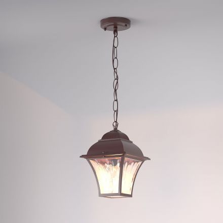 Уличный подвесной светильник Elektrostandard Apus H шоколад (GL 1009H)
