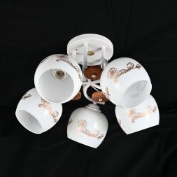 Люстра 10085/5WT+FGD WT+GD ЭкономСвет