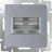 Розетка двойная Ethernet Werkel W1181106 серебро (WL06-RJ45+RJ45)