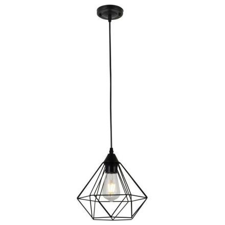 Светильник потолочный Linvel LV 9435/1 Салм Черный Е27 60W D250 H800мм