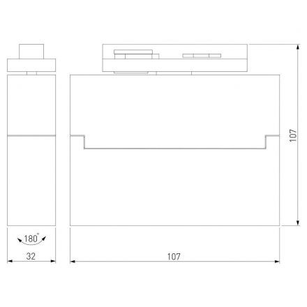 Трековый светильник Elektrostandard Garda Белый 10W 4200K (85017/01) однофазный