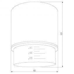 Накладной светодиодный светильник Cors 25032/LED 10W 4200K белый Elektrostandard