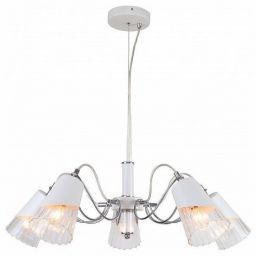 Люстра Linvel LV 9320/5 Апуре Белый/хром (LINVEL LV 9320/5 Апуре Белый/хром Е14 40W) Люстра Linvel LV 9320/5 Апуре Белый/хром (LINVEL LV 9320/5 Апуре Белый/хром Е14 40W)