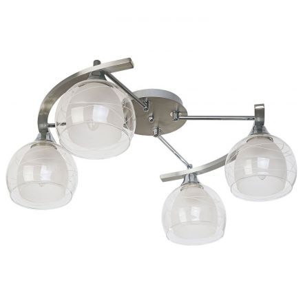 Потолочный светильник ЭкономСвет 052J/4CR+AL WT