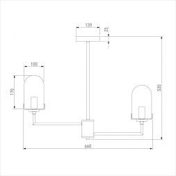 Люстра Eurosvet 60156/6 хром