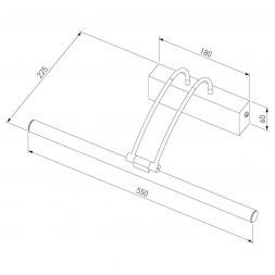 Настенный светильник Elektrostandard Simple LED никель (MRL LED 10W 1011 IP20)