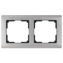 Рамка 2-местная Werkel W0021602 глянцевый никель (WL02-Frame-02)