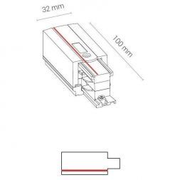 Заглушка с питанием правая Nowodvorski Ctls Power 8712