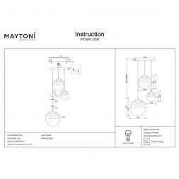 Светильник подвесной Maytoni P074PL-03N