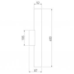 Светильник настенный Elektrostandard Langer белый (40123/LED)
