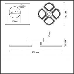 Потолочная светодиодная люстра Lumion Yoyo 5200/99CL