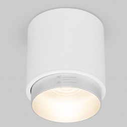 Накладной светодиодный светильник Cors 25032/LED 10W 4200K белый/серебро Elektrostandard