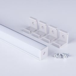 Квадратный угловой алюминиевый профиль для светодиодной ленты Elektrostandard LL-2-ALP009