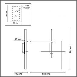 Настенный светодиодный светильник Odeon Light 3890/36WL