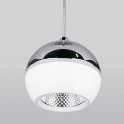 Подвесной светодиодный светильник Elektrostandard DLS023 9W 4200K белый/хром