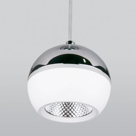 Подвесной светодиодный светильник Elektrostandard DLS023 9W 4200K белый/хром