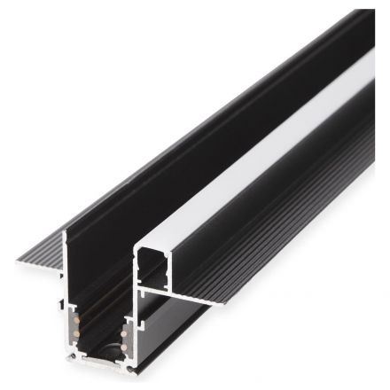 Slim Magnetic Шинопровод встраиваемый с местом под светодиодную ленту (чёрный) (2м) Elektrostandard