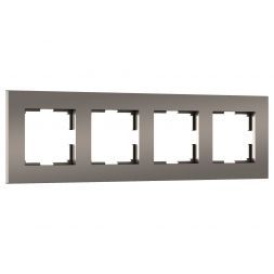 Рамка на 4 поста Slab (бронза матовый) W0042963 Werkel