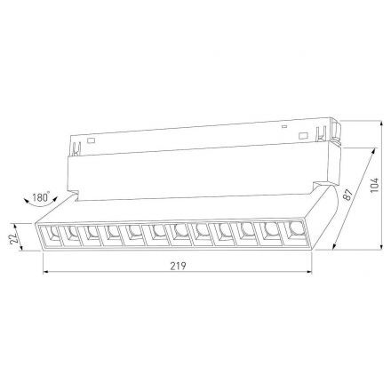 Трековый светильник Elektrostandard Slim Magnetic HL02 12W 4200K (белый) 85010/01