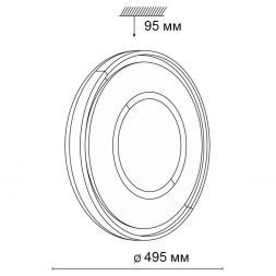 Настенно-потолочный светодиодный светильник Сонекс Stoki 3046/EL