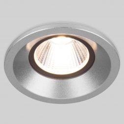 Встраиваемый точечный светодиодный светильник Elektrostandard 25024/LED серебряный