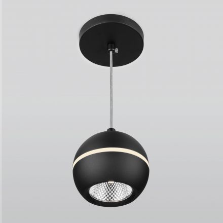 Подвесной светодиодный светильник Elektrostandard DLS023 9W 4200K черный