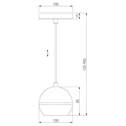 Подвесной светодиодный светильник Elektrostandard DLS023 9W 4200K черный