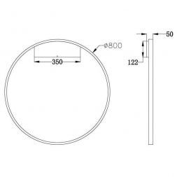 Настенный светильник Maytoni MOD058WL-L50BS4K Rim