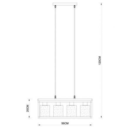 Подвесная люстра Arte Lamp A7025SP-4BK