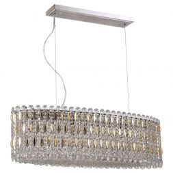 Подвесной светильник Crystal Lux Lirica SP10 L900 Chrome/Gold-Transparent