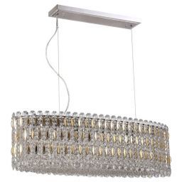 Подвесной светильник Crystal Lux Lirica SP10 L900 Chrome/Gold-Transparent (CRYSTAL-LUX Lirica SP10 L900 Chrome/Gold-Transparent)