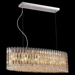Подвесной светильник Crystal Lux Lirica SP10 L900 Chrome/Gold-Transparent