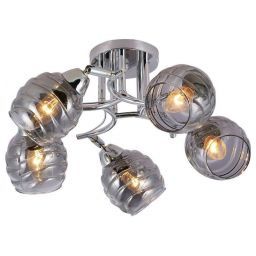 Светильник потолочный Linvel LV 9436/5 Клод Хром Е14 40W D510 H230мм (LINVEL LV 9436/5 Клод Хром Е14 40W)