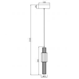 Подвесной светодиодный светильник Maytoni Verticale MOD308PL-L9CG3K
