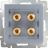 Акустическая розетка Werkel W1185006 серебряный (WL06-AUDIOx4)