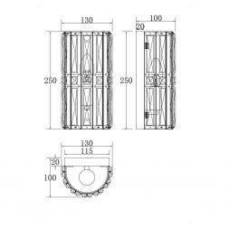 Настенный светильник Maytoni MOD094WL-01G Facet