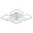 Светодиодная люстра Profit Light 8049/4+4 WHT B