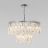 Люстра Eurosvet 60160 хром/ прозрачный хрусталь Strotskis