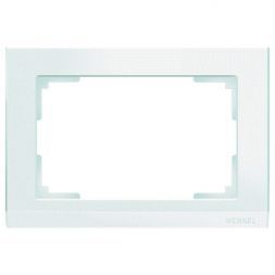 Рамка для двойной розетки Werkel W0081801 (WL04-Frame-01-DBL-white)