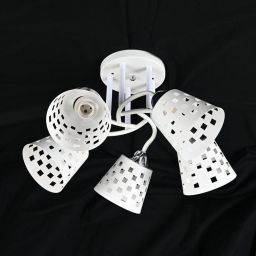 Люстра 10087/5WT+CR WT ЭкономСвет (EKONOMSVET 10087/5WT+CR WT)