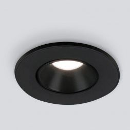 Встраиваемый точечный светодиодный светильник Elektrostandard 25025/LED 3W 4200K BK черный