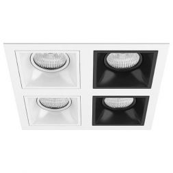 Встраиваемый точечный светильник D54606060707 белый/черный Domino Lightstar