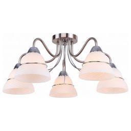 Люстра Linvel LV 9254/5 Анадырь Никель (LINVEL LV 9254/5 Анадырь Никель Е27 60W)